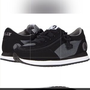 Billy Footwear Jogger NEW, Black and Gray Activewear Shoes, Kids Sz 4